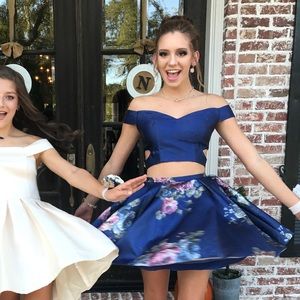 Rachel Allan two piece homecoming dress